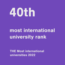 40th most international university rank