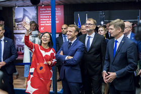 President of France, Emmanuel Macron, visit in 2018