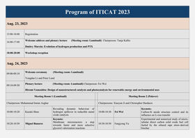 Oral program ITICAT2023