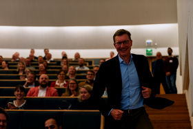 Audience at the AI Revolution seminar at Aalto University on 9 November 2023
