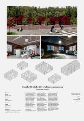 Thesis poster showcasing a woodbuilt daycare center