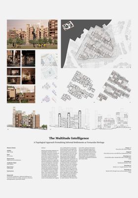 Thesis poster showcasing informal settlements