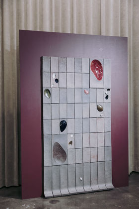 A sculptural presentation of ceramic tiles