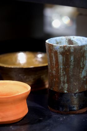 A collection of 3 different ceramic objects
