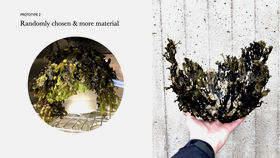 ”Randomly chosen & more material” - a prototype made of algae