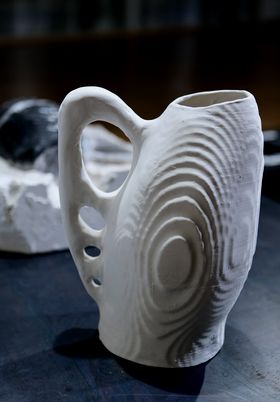 White porcelain jug