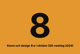 Infografik om 8:e platsen i QS-ranking