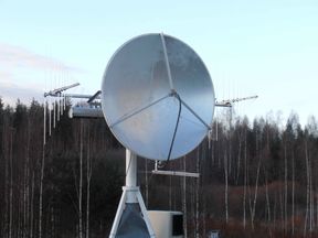 A radio telescope dedicated for solar observations at Metsähovi Radio Observatory. 
