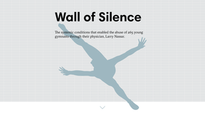 Wall of Silence, a data visualisation project by Adina Renner of Aalto University