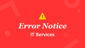 service error notice