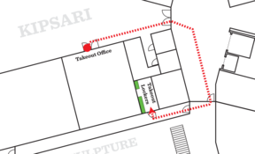 Map showing Väre Takeout lockers