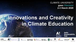 Climate University goes Otaniemi banner