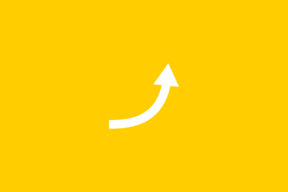 An arrow on a yellow background