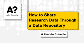 How to Share Research Data Through a Data Repository: A Zenodo Example