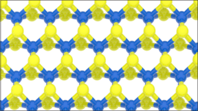 Crystal structure of transition metal dichalcogenides, a family of two-dimensional materials