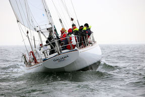 Sailing team at the sea, picture: Tapio Lehtinen Sailing