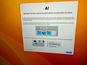Mac Dialog box about user files being removed from the computer