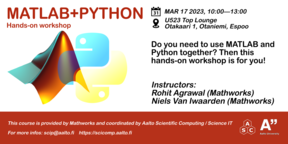 Matlab + Python hands on workshop