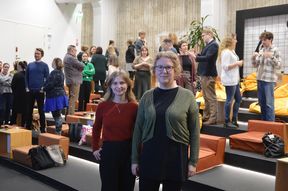 Suvi Helko and Tiina Pylkkönen from Oasis of Radical Wellbeing at the Wellbeing on a Sustainable Campus event