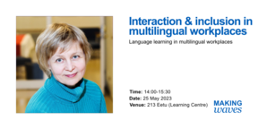 Interaction and inclusion in multilingual workplaces - Making Waves