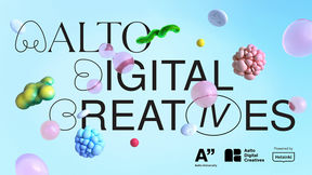 Aalto Digital Creatives visual with logos