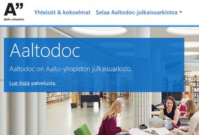 image of Aaltodoc main page 