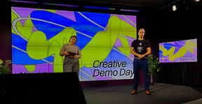 Creative Demo Day 29.11.2024 Aicha Manai, Kim-Niklas Antin. Sakari Heiskanen / Aalto 2024. 