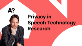 Privacy in Speech Technology Research