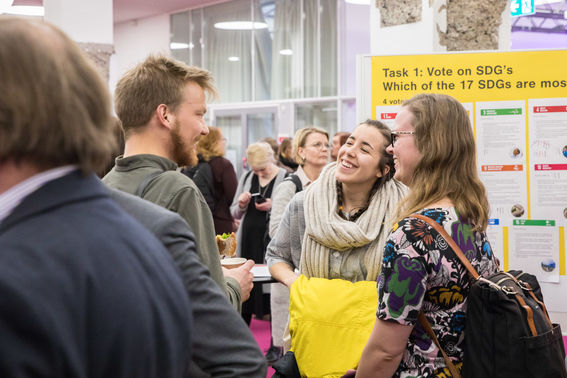 People at Aalto University community event on strategy in March 2019, photo Mikko Raskinen