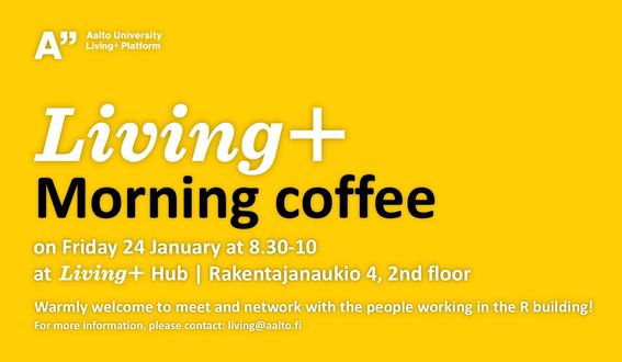 Living+ Morning coffee 2020 at Aalto Living+ Hub