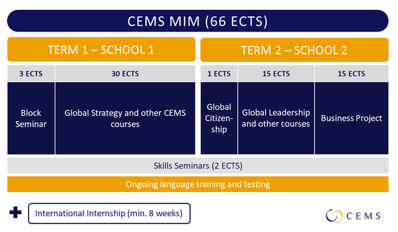 CEMS MIM programme structure.
