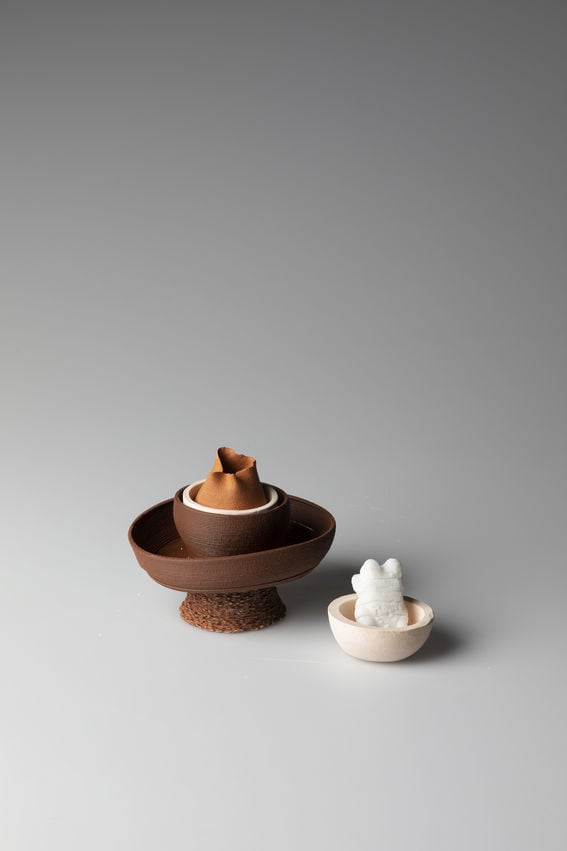 two ceramic sculptures / vases