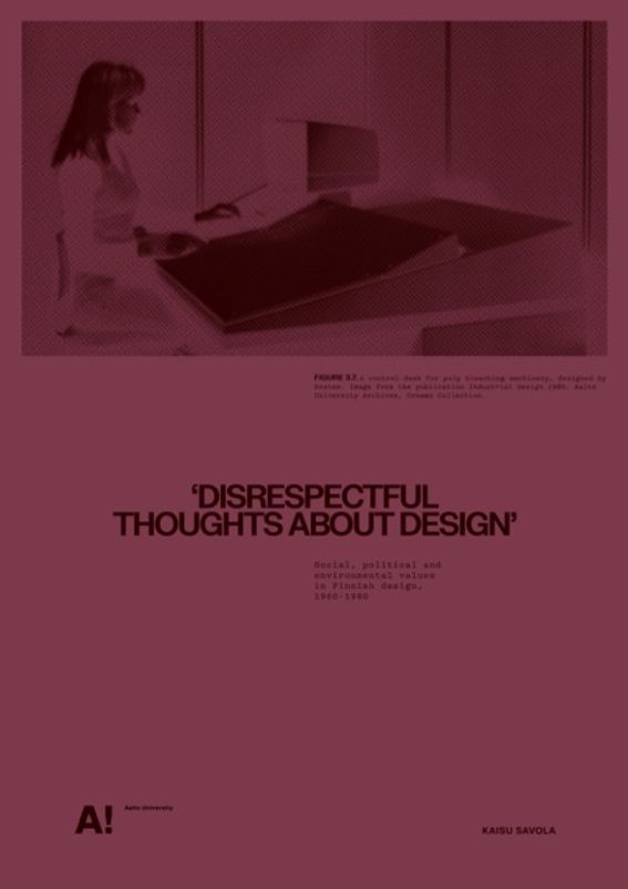 Kaisu Savola: DIsrespecftul thoughts about design front cover