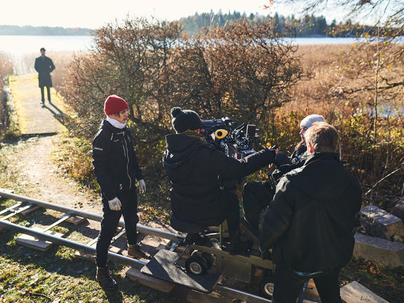 Film directing outdoors