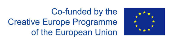 European Union logo for a co-funded project by the Creative Europe Programme of the EU
