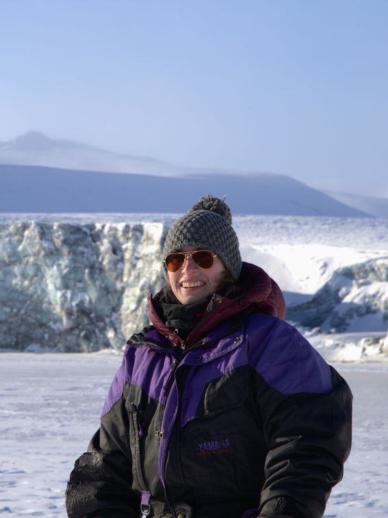 Lena Mielke in Svalbard