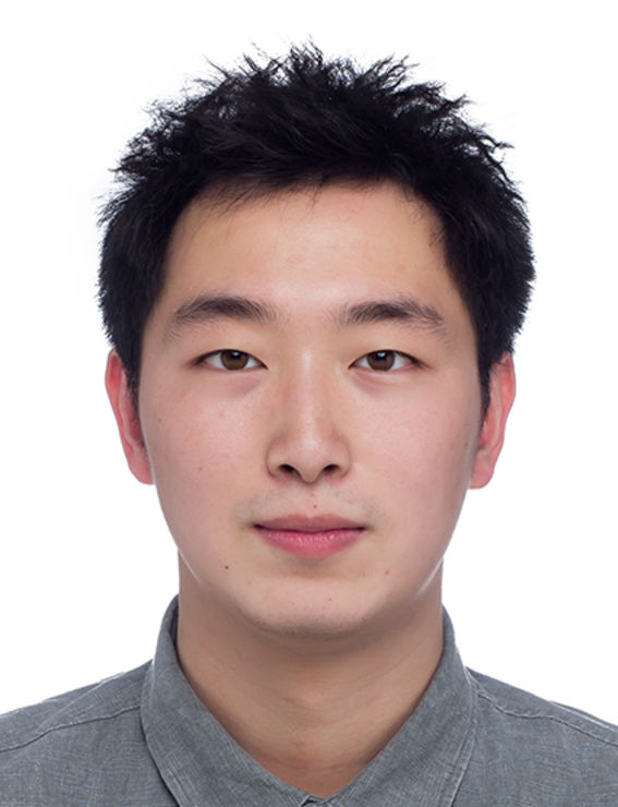 Photo of student Hao Xi wearing a grey shirt looking directly into the camera