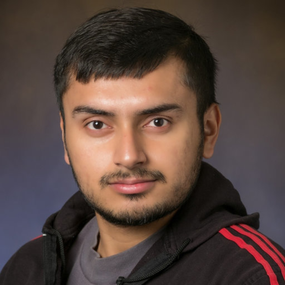 Portrait photo of young researcher