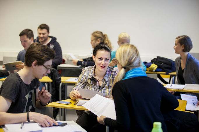 Students at Finnish class