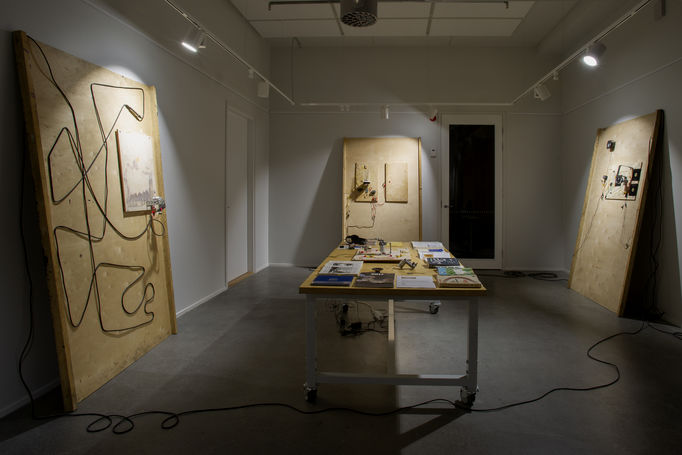 Electric Energy in the Arts course exhibition, 2018. Photo by Anne Kinnunen.