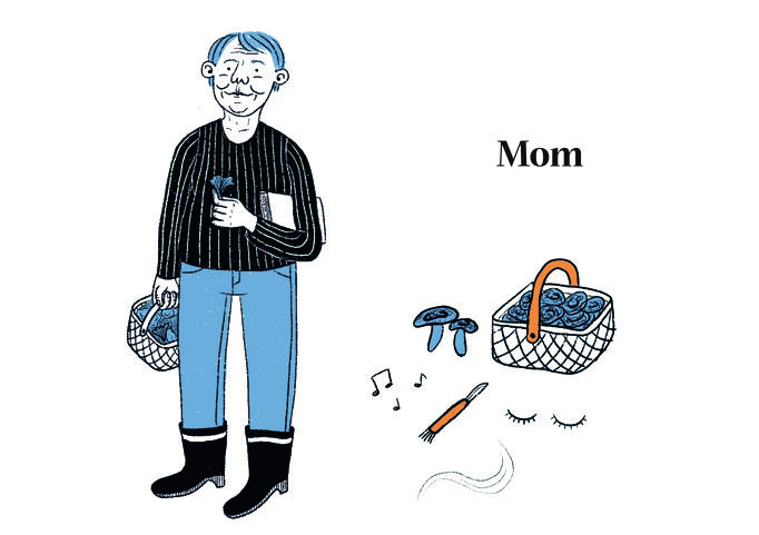 an illustration of mom character