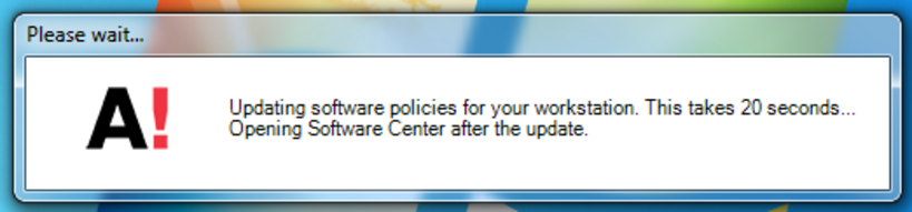 Updating software policies