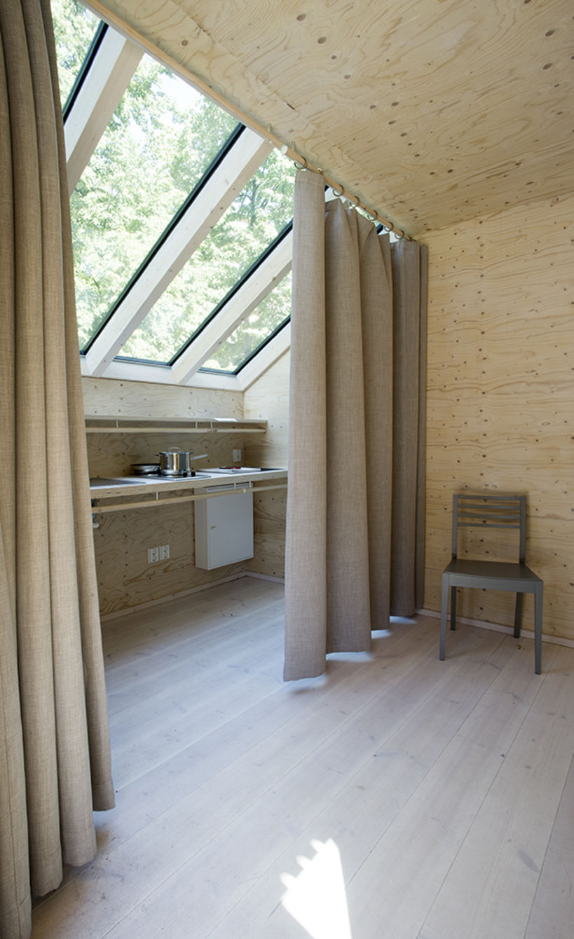 Kokoon is a portable, prefabricated wooden house prototype. Photo: Anne Kinnunen