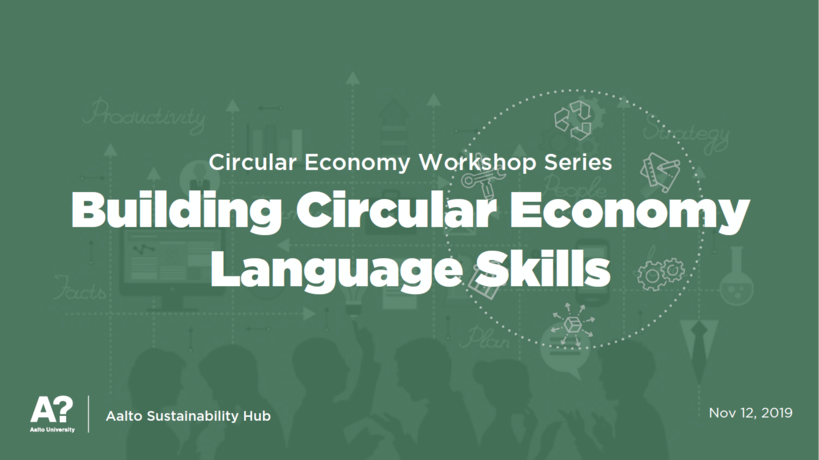 Building Circular Economy Language Skills