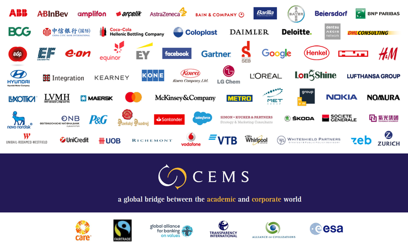 CEMS Corporate and Social Partners in 2020