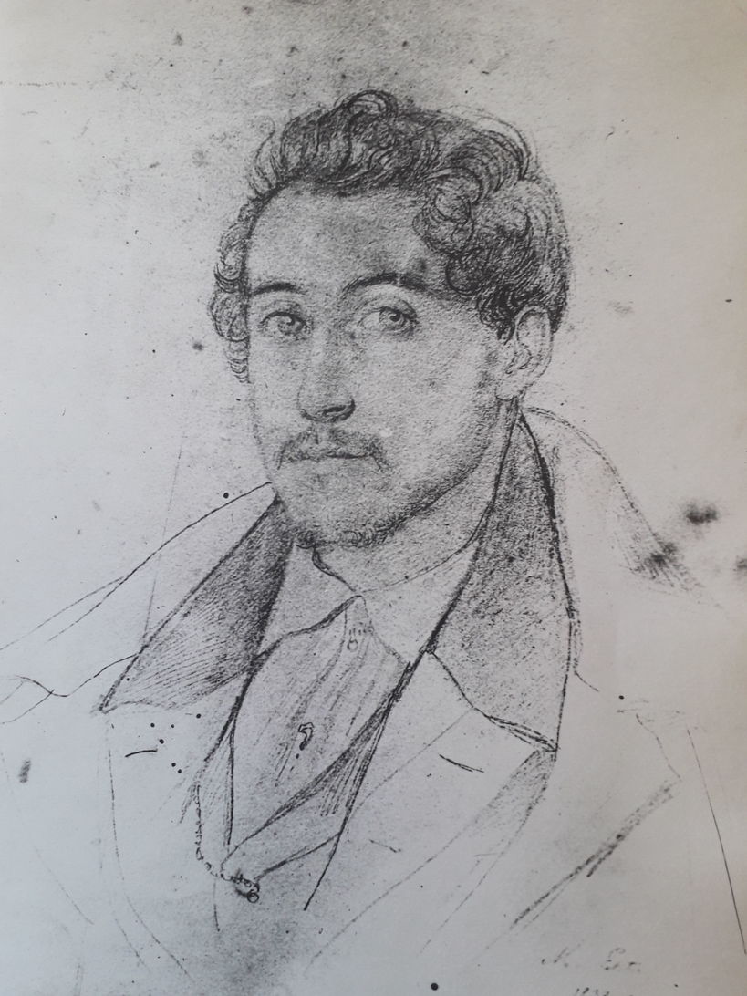 A drawing of Martin Wetzer.