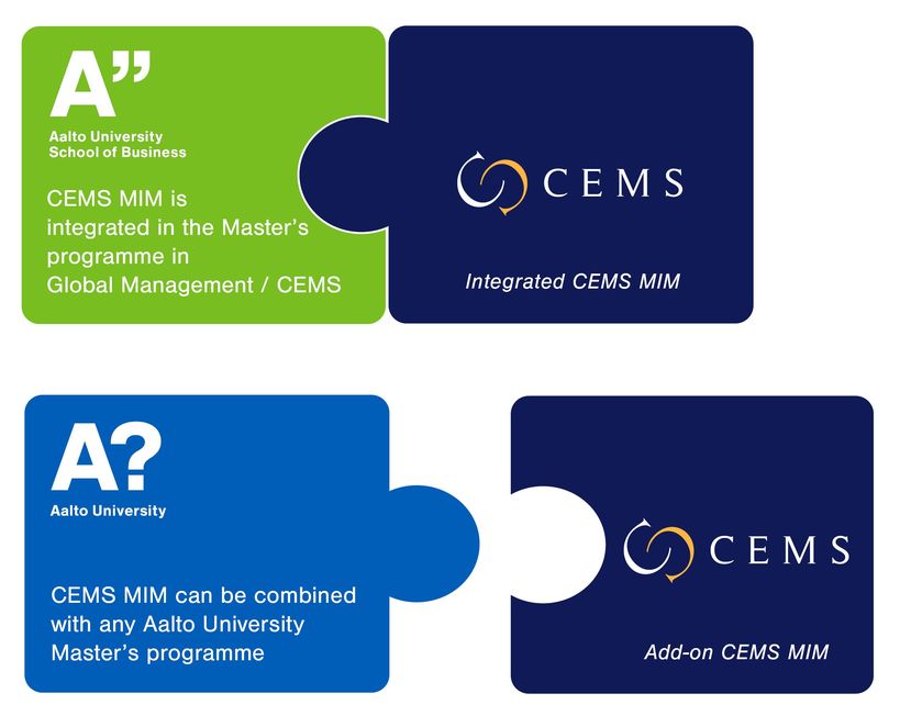 Two ways to CEMS MIM at Aalto University.
