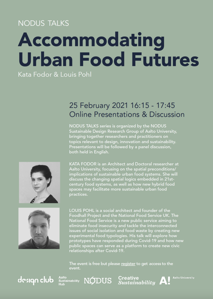 NODUS TALKS Accommodating Urban Food Futures