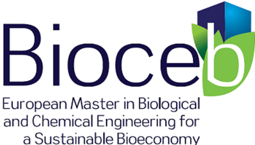 The logo of Bioce (European Master in Biological and Chemical Engineering for a Sustainable Bioeconomy) 