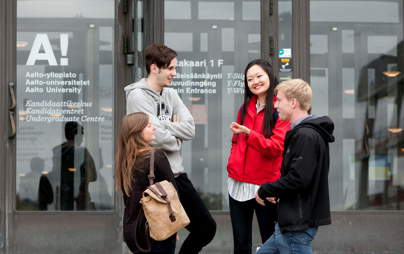 Aalto University students, photo by Aino Huovio